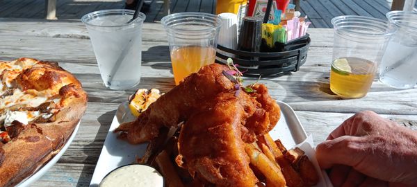 The fish and chips were also yummy!