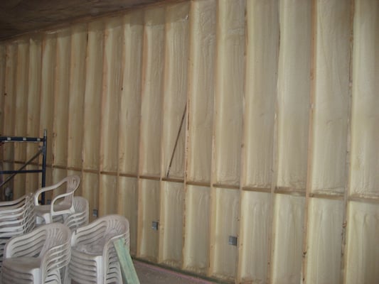 Spray foam insulation