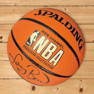 Larry Bird signed basketball.

Authenticated