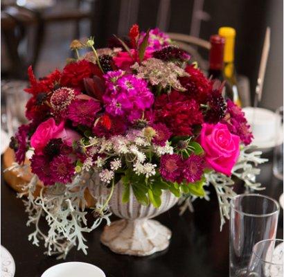 My beautiful centerpieces for my bridal shower. In love with the colors!