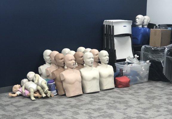 Plenty of mannequins to work with