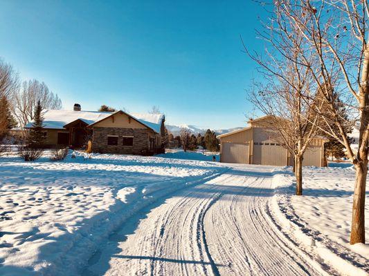 Blue skies and fresh snow here in Missoula, MT!