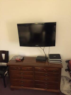 Nice moveable flat screen tv