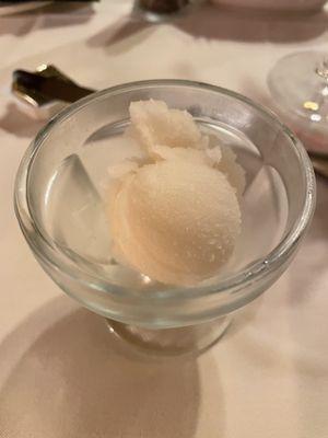 Sorbet to clean your palete