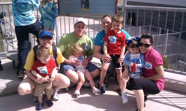 Carpenter Pediatric Dentistry Family at Walk Now for Autism Speaks 2011.