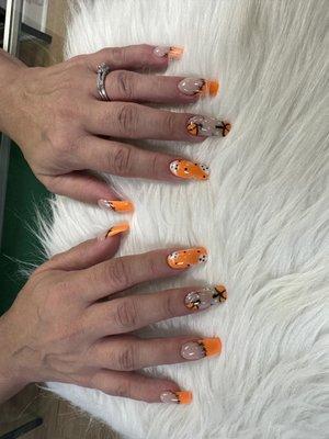 Acrylic set with Halloween design