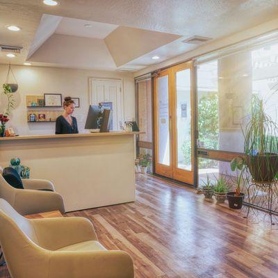 Lobby of Breathe Chiropractic and Lynsi Freidkin