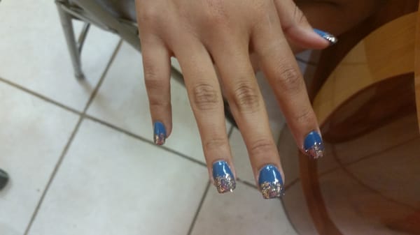 Customer loved her nails done by Erica