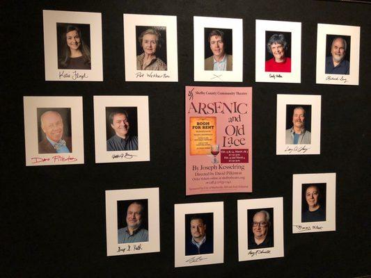 Actor headshots from the current show.