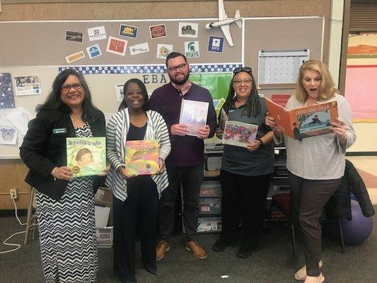 Celebrated Asian and Pacific Islander Heritage Month with read-in at Garfield Elementary through the Oakland Public Education Fund.