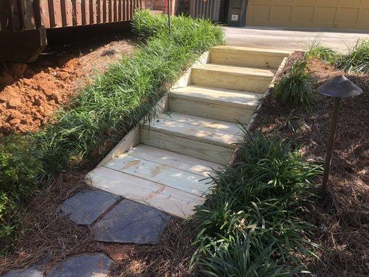 Replaced old steps with all new materials.