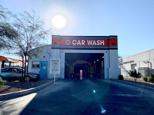 Car Wash Entrance.