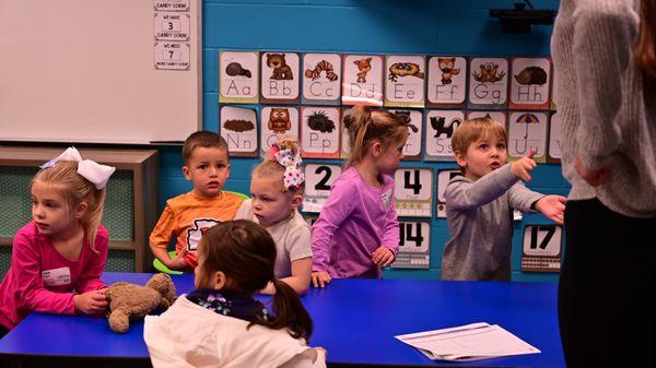 Kids learning in a Kid Ministry classroom