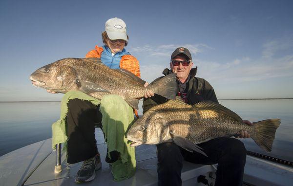 Some nice black drum for Doug and Sandy that they fished from a large school.