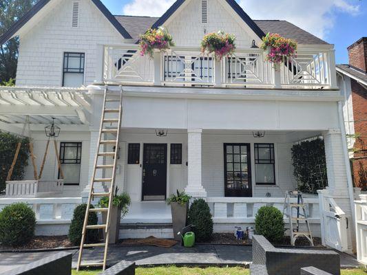 Porch build in Piedmont Park neighborhood.  See our youtube channel for the full project video