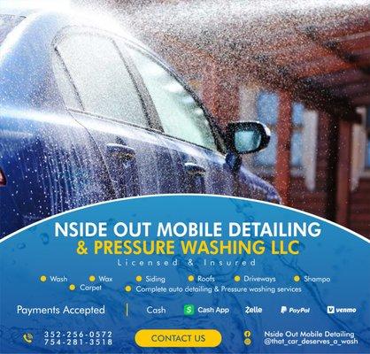 Nside Out Mobile Detailing & Pressure Washing