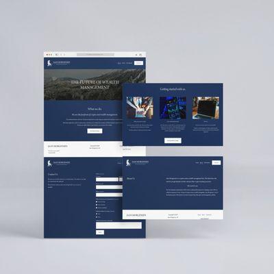 Jaan Morgensen financial website design and development