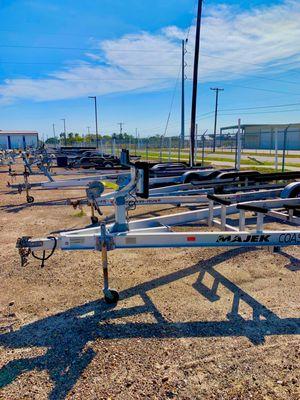 Boat Trailer Storage Lot