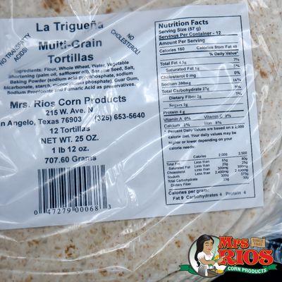 Multi-Grain Tortillas