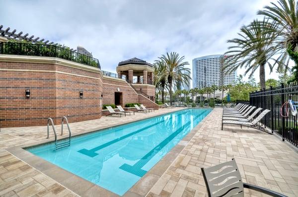 The Lap Pool at City Front Terrace in Downtown San Diego.