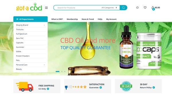 CBD website design