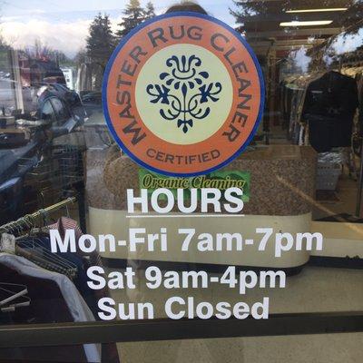 Hours Monday - Friday 7am to 7 pm