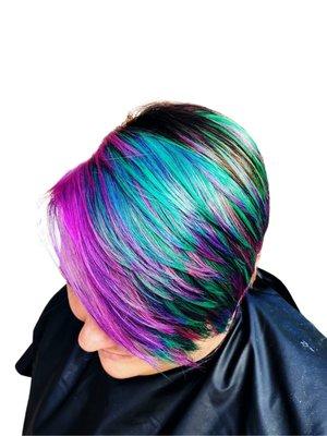 Peacock hair Colors