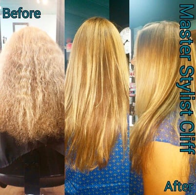 before and after keratin