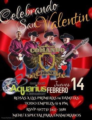 Celebra con nosotros el día de san Valentín !