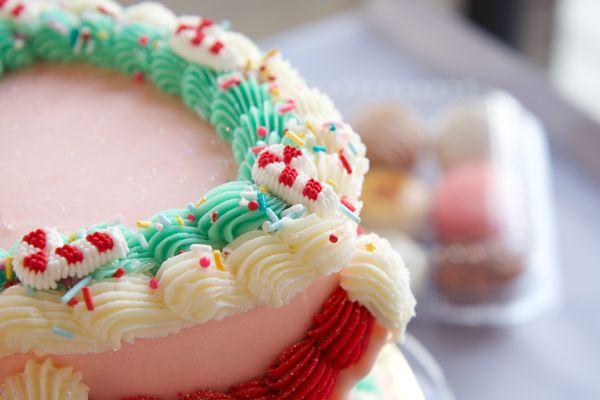 Christmas Heart Cake, Close Up