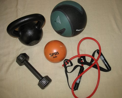 Some of the equipment Mix Fitness brings to your home.