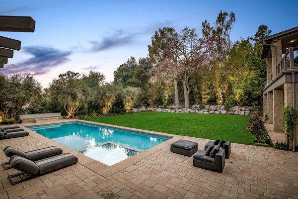 Westridge residence pool landscaping designed by Bureau Namas.