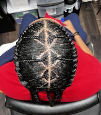 Cornrows with a twist