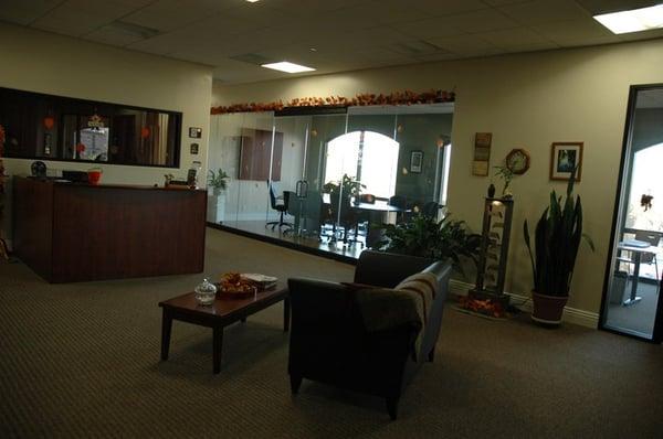 The lobby of our office located at 500 E. Calaveras Blvd