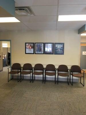 The waiting room in our office