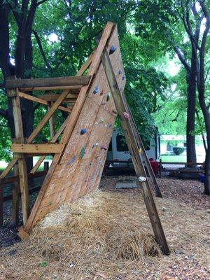 Rock-climbing wall