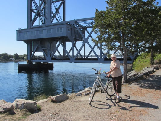 The beginning at the Buzzards Bay Recreation Area, at the foot of the railroad lift bridge.