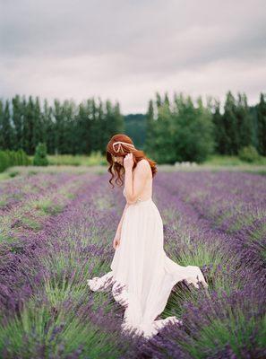 WA lavender field wedding photography