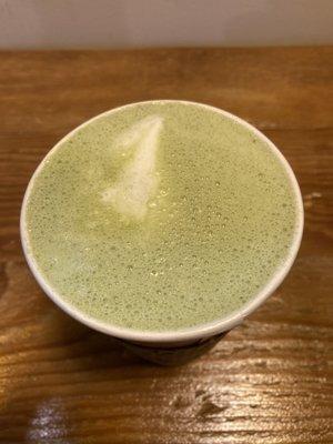 Lavender matcha latte