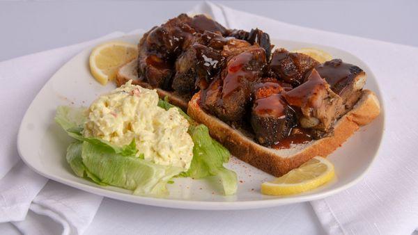 St Louis BBQ Rib Tips and Potato Salad