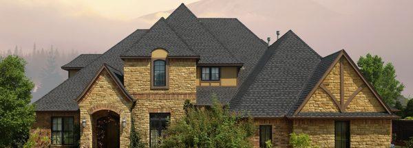 GAF Timberline Shingle roof Charcoal black color. We were part of the initial GAF contractor program.