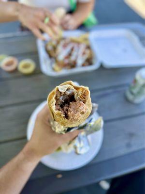 Inside the Carne Asada Burrito