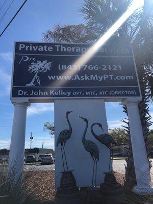 Private Therapy Services Sign