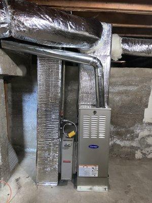 Standard Furnace and Ductwork Replacement.