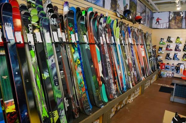 Huge selection of snowboards