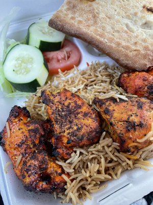 Chicken kabob plate