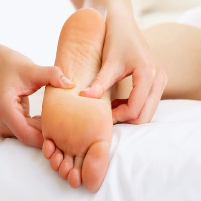 Reflexology foot massage performed in our location in Belleville, IL