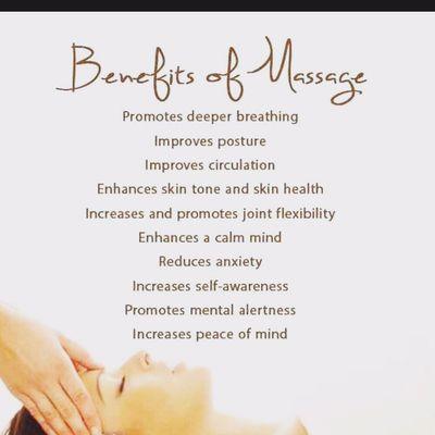 Benefits of massage