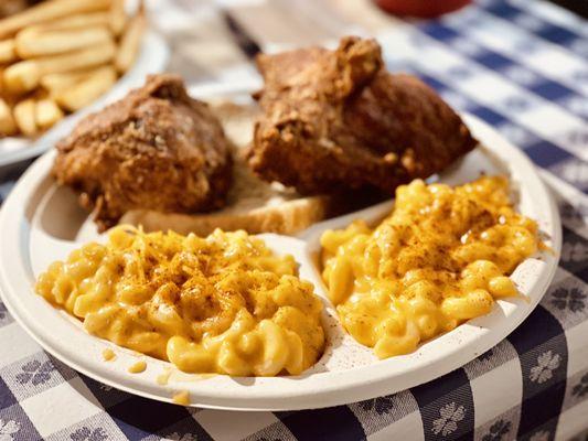 Fried Chicken and Mac & Cheese