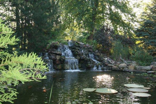 Pond with Waterfall